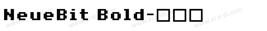 NeueBit Bold字体转换